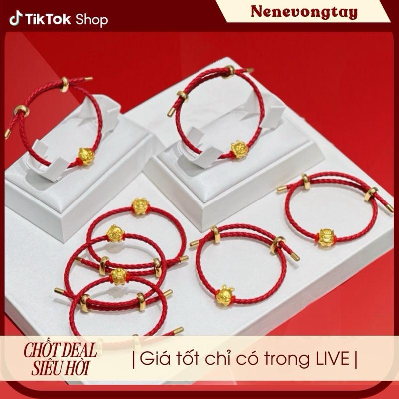 [Tặng Hộp] Vòng Tay Bản Mệnh gắn Charm 12 con Giáp Dây sợi thép cao cấp - chống thấm nước dành cho nam nữ - vòng tay Nene [Deal hời livestream Nene]