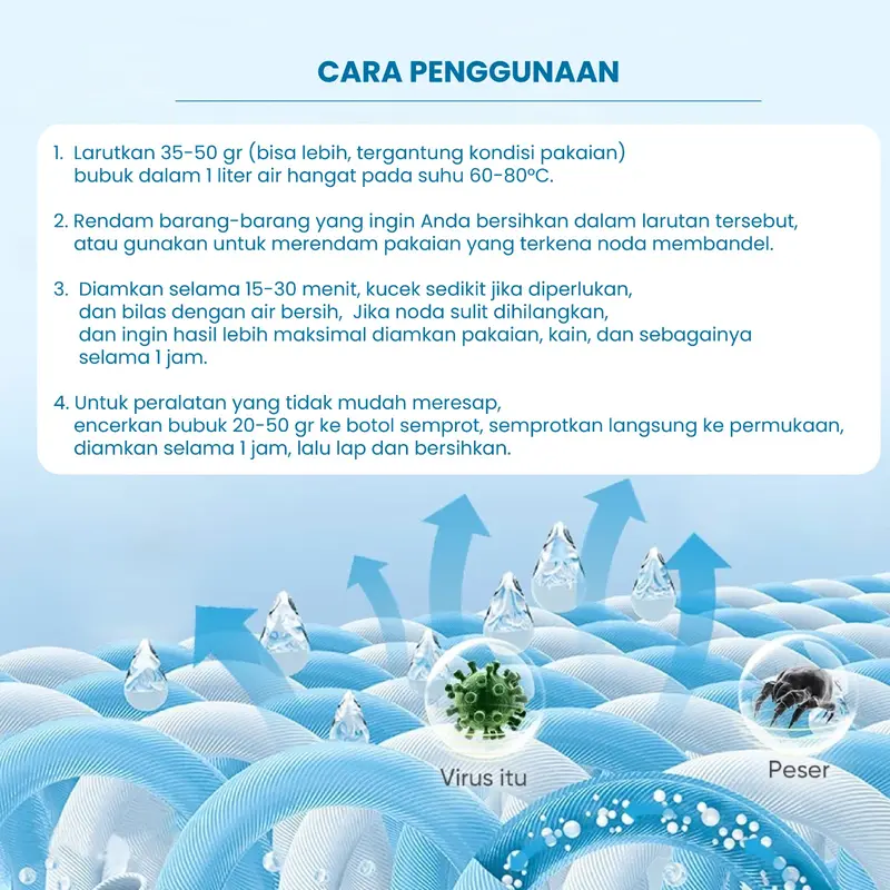 So Easy Stain Remover - OXY BUBUK - OXY Detergent - OXY Clean - Bubuk Deterjen Serbaguna - Laundry - Detergent 6