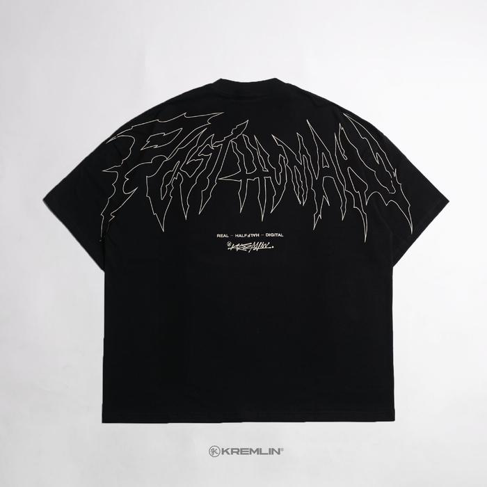 Gambar KREMLIN T-Shirt BOXY OS Fit Black - Posthuman - S dari Kremlin Clothing Kota Bandung Tokopedia