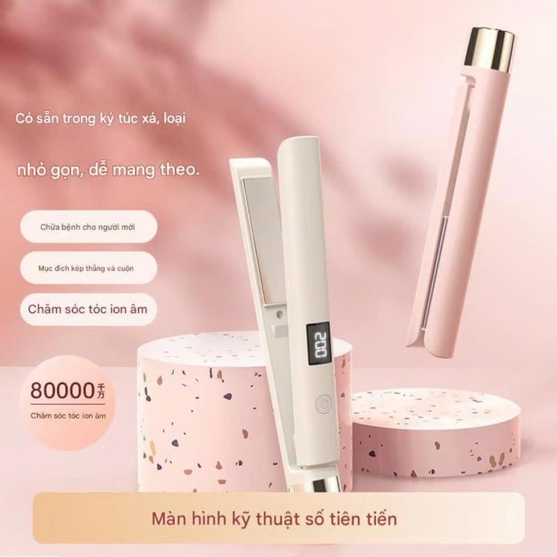 Máy làm tóc mini tiện lợi Máy duỗi tóc uốn tóc đa năng Dụng cụ uốn duỗi tóc chuyên nghiệp nhỏ gọn cầm tay