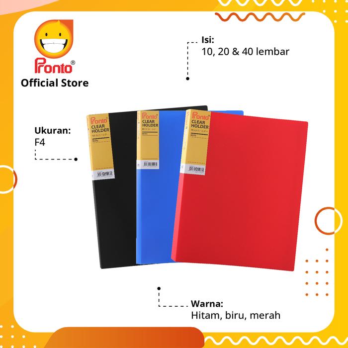 Gambar Pronto Map Clear Holder F4 - Biru (isi 10 lembar) dari Pronto Official Store Kota Administrasi Jakarta Timur Tokopedia