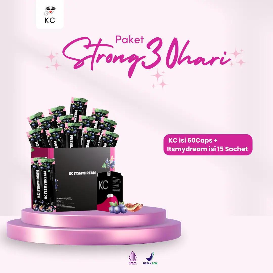 [ETA INI GA DPT TEH] PAKET STRONG 30HARI | PAKET MINUMAN KC ITSMYDREAM isi 15SACHET+KC 60