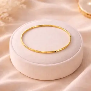 Gelang Bangle Titanium Wanita Polosan Simpel Dan Elegan Korean Style Dengan Desain Minimalis Dan Tampilan Mewah Bracelets