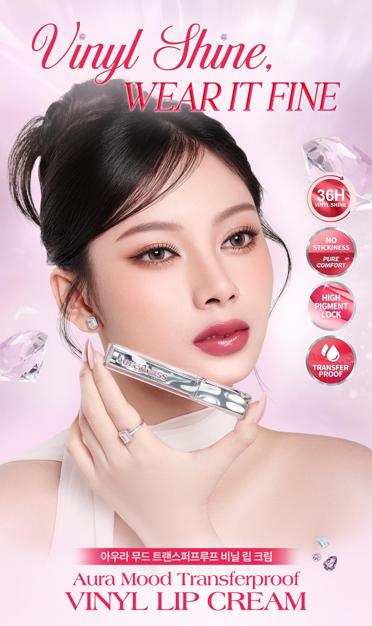 【NEW LAUNCH】BNB Barenbliss Aura Mood Transferproof Vinyl Lip Cream 2.5 ml - Tahan Lama 36 Jam Deep Moisture Lock Ringan Hi-Pigmented Lip Vinyl Lip Tint Lipgloss 7X Gemstone Mineral Care Waterproof Tidak Lengket cocok Untuk Two tone Lips Lipstick 【NEW LAUNCH】BNB Barenbliss Aura Mood Transferproof Vinyl Lip Cream 2.5 ml - Tahan Lama 36 Jam Deep Moisture Lock Ringan Hi-Pigmented Lip Vinyl Lip Tint Lipgloss 7X Gemstone Mineral Care Waterproof Tidak Lengket cocok Untuk Two tone Lips Lipstick