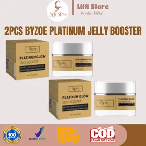 [SALE] 2Pcs Byzoe Platinum Glow Jelly Booster Moisturizer Pencerah BPOM 10 GR