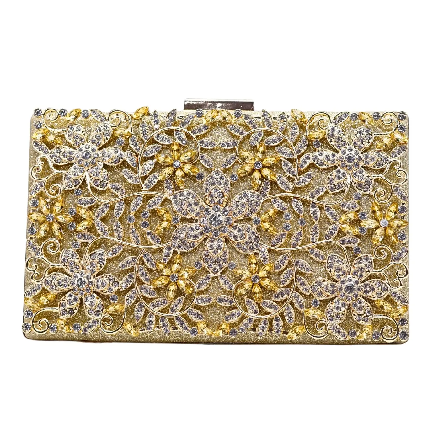Waiwai Tas Kondangan 22042 Diamond Glitter Clutch Hitam Wanita