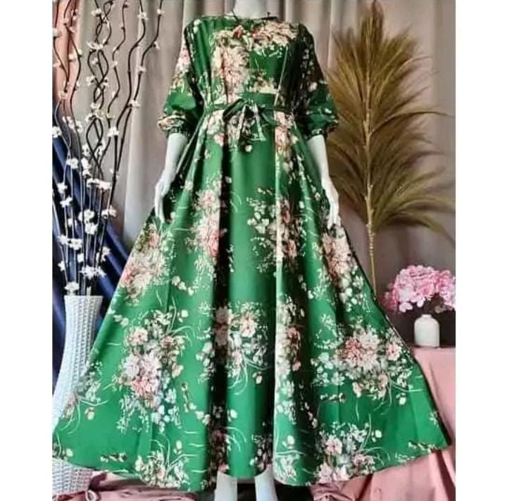 TERLARIS!! Gamis sakura maxxi bussui frendly pollycoton premium terlaris Gamis wanita muslimah syrai terlaris