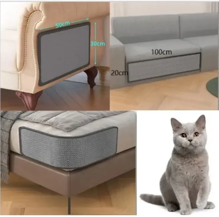 &biitersweet Durable Cat Scratching Protector Mat Pad - High-Quality & Easy Maintenance, Sisal Material