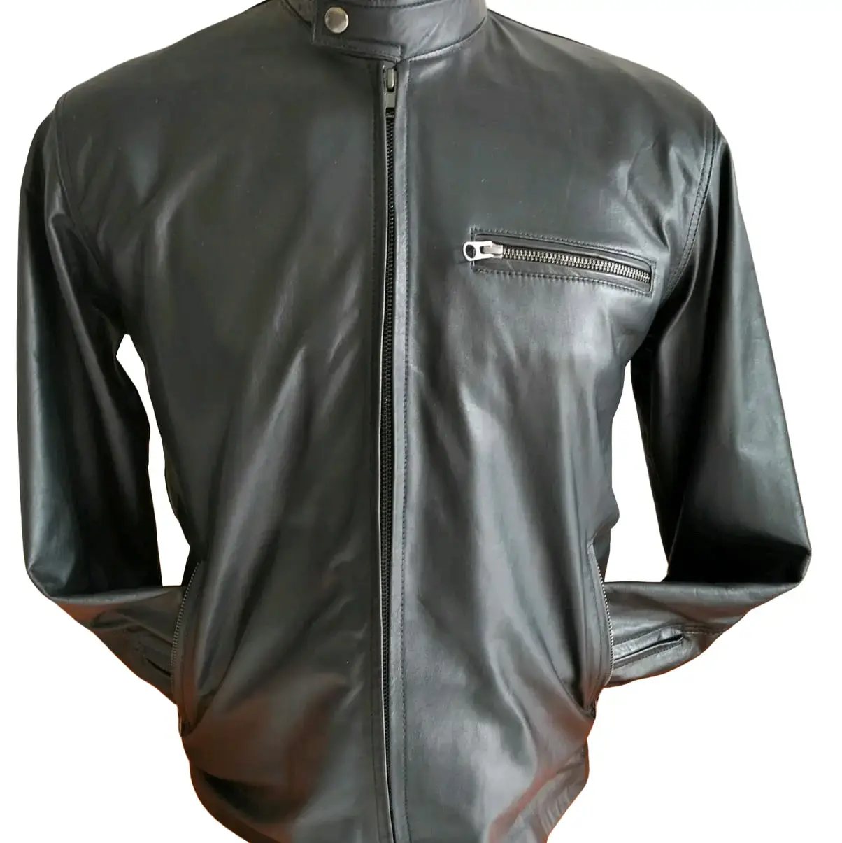 jaket kulit asli ukuran M/L