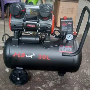 JLD Mesin Kompresor Angin 30L Kompresor Listrik mini lengkap 1100W Air Compressor 0.8MPa Kompresor AC 220V Untuk Perbaikan Mobil/Tukang Kayu/Cat/Cuci Bisa COD