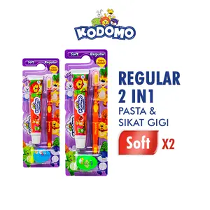 Kodomo Sikat Gigi Reguler 2in1 x2