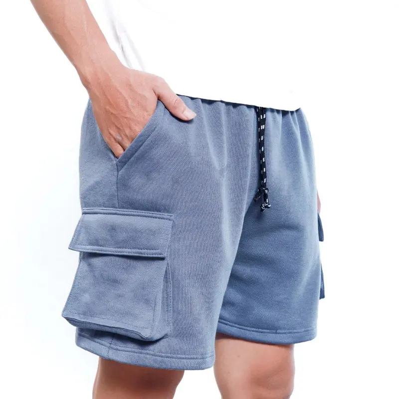 Celana Cargo Pendek Basic Unisex Shortpants Cargo BroadShot Premium Santai Melar Panjang Tebal Lembut Pria Hitam Navy Katun Casual 2