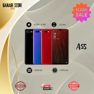 Smartphone A5S Ram 6/128 GB Kamera 13MP+8MP Layar 6.2 inci Garansi 1 Tahun Original