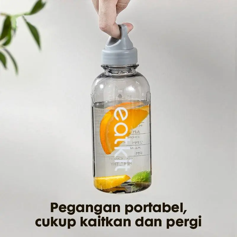 eatkit 3 in 1 Kotak Makan Set 840ml Desain Kompartemen Lunch Box Microwave Gratis Alat Makan Box Saus Kitchenware 7