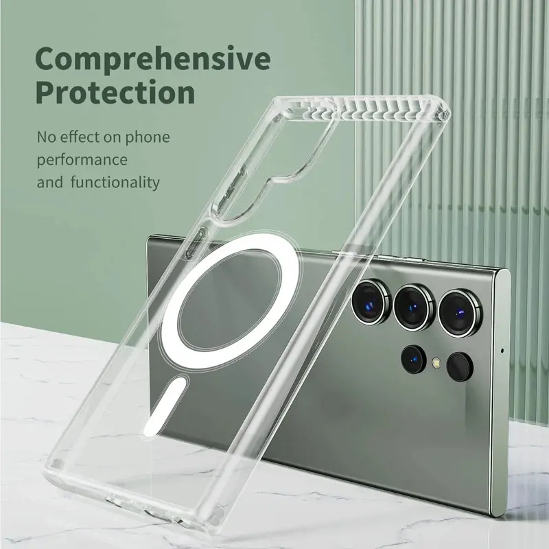 MAGSAFE CLEAR BENING For Samsung Galaxy A06 A15 A16 A26 A35 A36 A54 A55 A56 S20 FE S21 FE S22 S23 S24 FE Plus Ultra S25 Plus Ultra