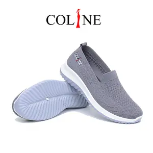 COLINE Y3-5 Flyknit Women Shoes Sepatu Wanita Kerja C1095 Casual Sneakers Sport Olahraga Running Cewek Kasual