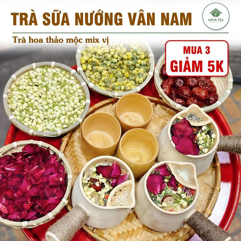 Trà sữa nướng Vân Nam ,set trà tự nấu tại nhà thơm ngon ,chuẩn vị ,mix sẵn đủ vịxcvcvbc121gfbg