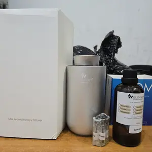 Elenscent Car Scenting Diffuser Pro Premium Pengharum Untuk Ruang Mobil USB C Recharge Metal Solid