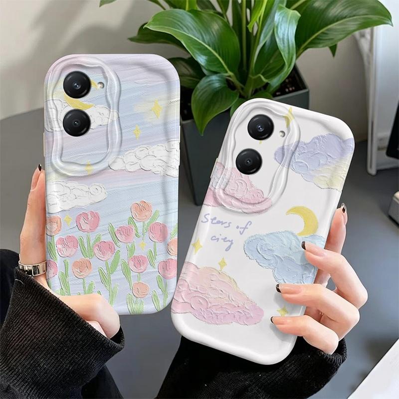 Ốp Lưng Kem Cho vivo Y03 Y03T Y18 Y18s Y18T Y18i Y28E Y28s T3 iQOO Z9 Lite 5G,…