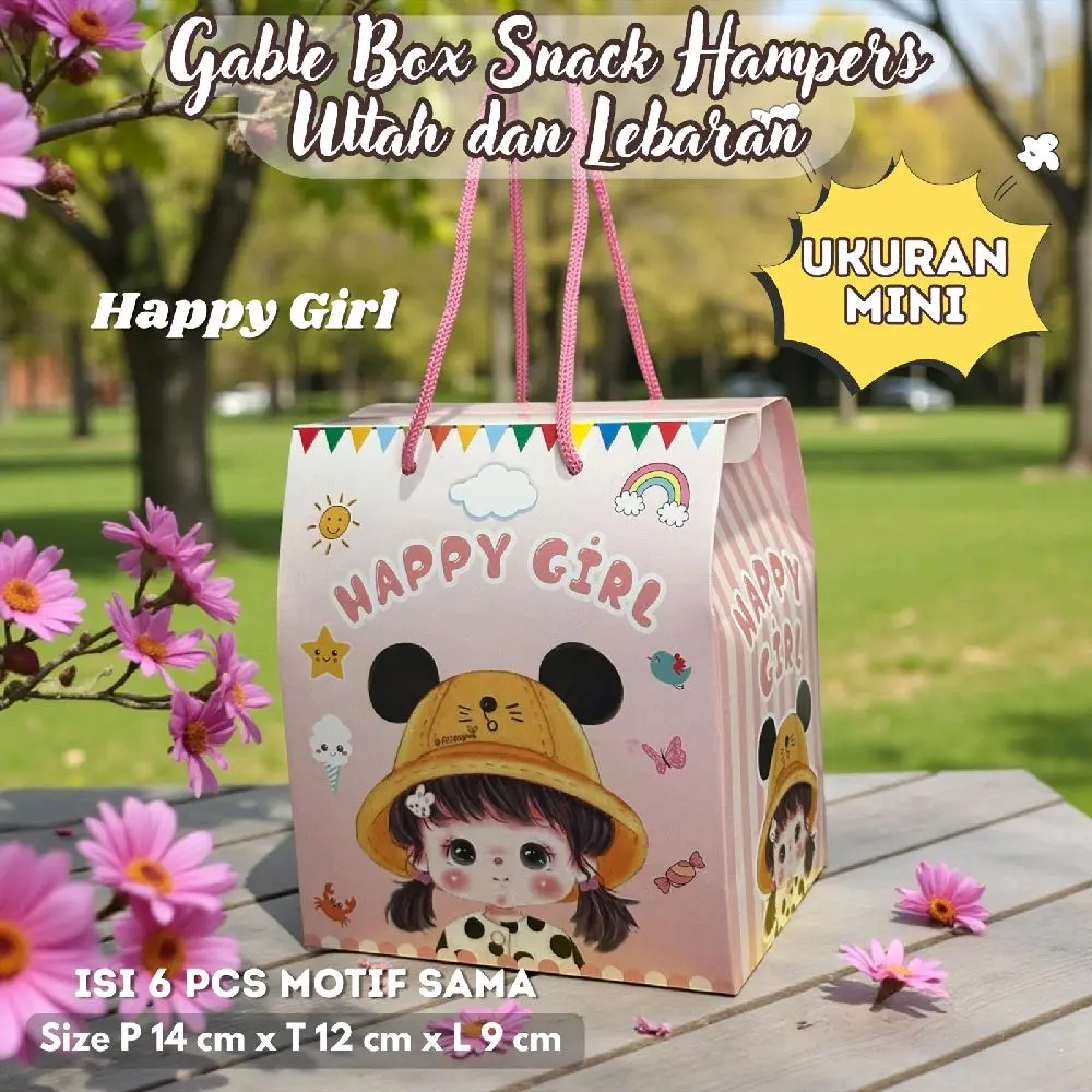 BOX MINI HAPPY GIRL ISI 6Pcs