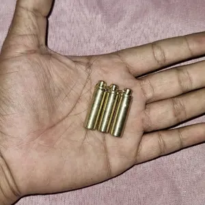 Hiasan Kalung Liontin Tabung - Bahan Kuningan