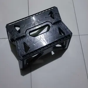 Barito Indo Kursi Jongkok Lipat Plastik Bangku Kokoh Warna Hitam Abu Cokelat Hijau Chair Furniture Outdoor Indoor Minimalis Anak dan Dewasa | A01B