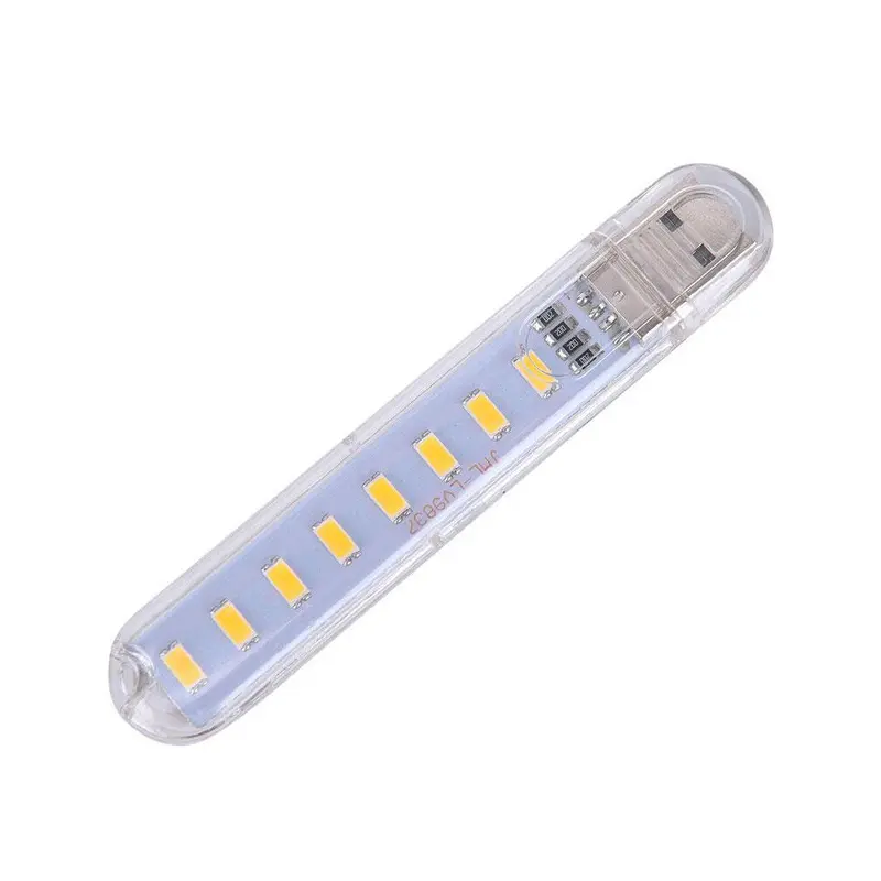 Đèn Bỏ Túi Mini USB 8 LED, Đèn Thẻ Bỏ Túi, Nguồn Điện Di Động, Cắm Trại, Máy Tính Xách Tay, Mới # 306653 1