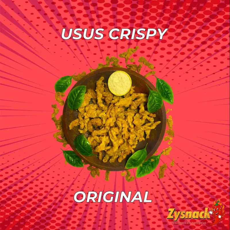 TERLARIS NO.1 | PROMO BELI 1 DAPAT 3 USUS CRISPY 50 GRAM CEMILAN Pedas Gurih Daun Jeruk by Zysnack Bumbu Melimpah 4