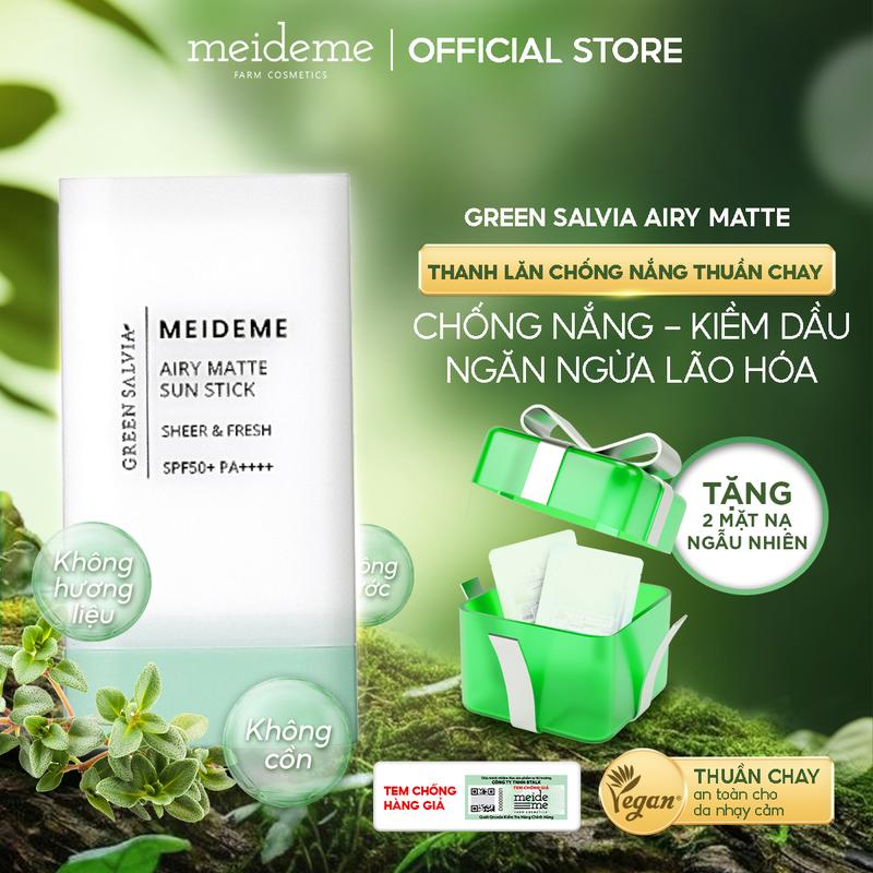 Chống nắng dạng thanh lăn Meideme Green Salvia Airy Matte Sun Stick spf 50+/PA++++