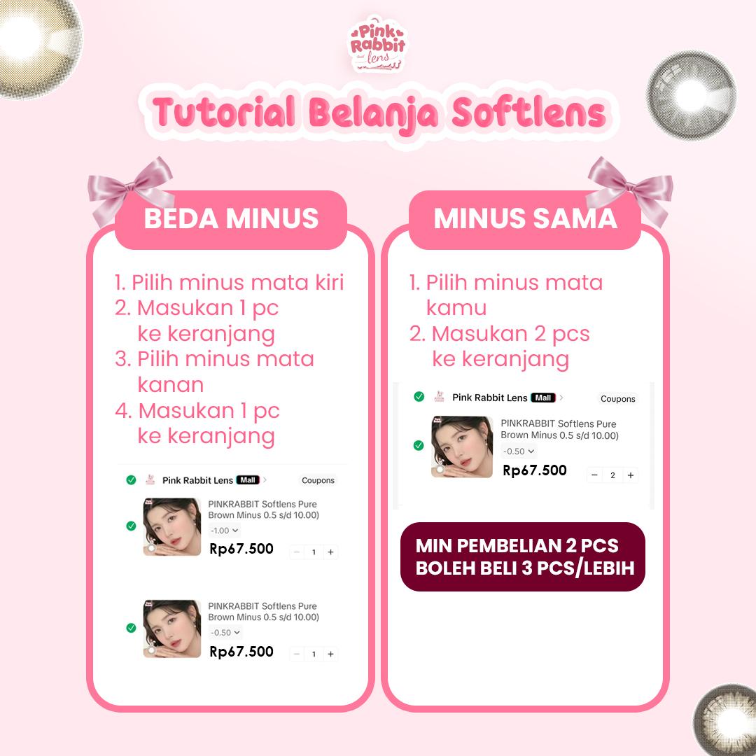 PINKRABBIT SOFTLENS SUPER COMFY CHIARA AMBER GREY - Normal, Minus 0.5 S/D 10.00 (1PCS/Sebelah) #softlensnyaman #softlensnyamanbikincantik