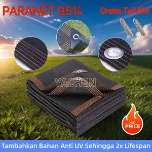 95% PARANET Hitam kepadatan tinggi Sunshade Net/UV dan tahan hujan/jaring taman luar ruangan/jaring pertanian/jaring rumah kaca/outdoor/Tanaman