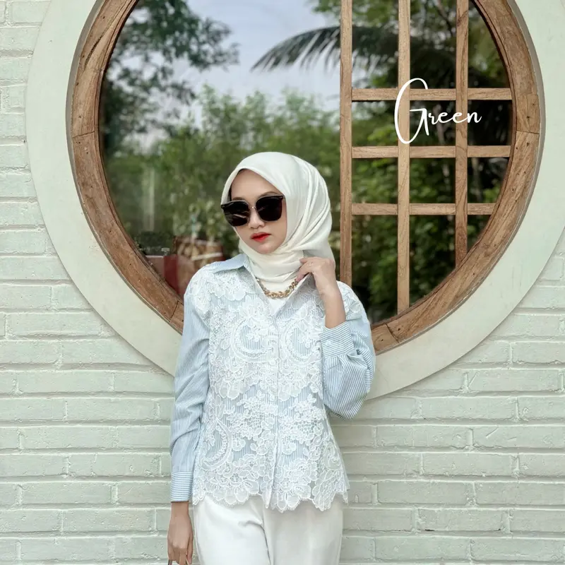 KEMEJA LUSIA PREMIUM IMPORT RENDA ELEGAN 5