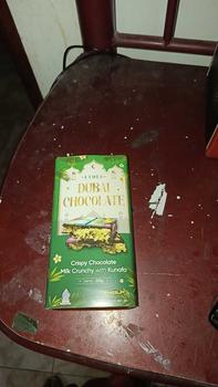 Product Review of DUBAI VERSI RAMADHAN LEBARAN IDUL FITRI crispy pistachio coklat kunafe chocolate bar dubai halal from ش**ك 0