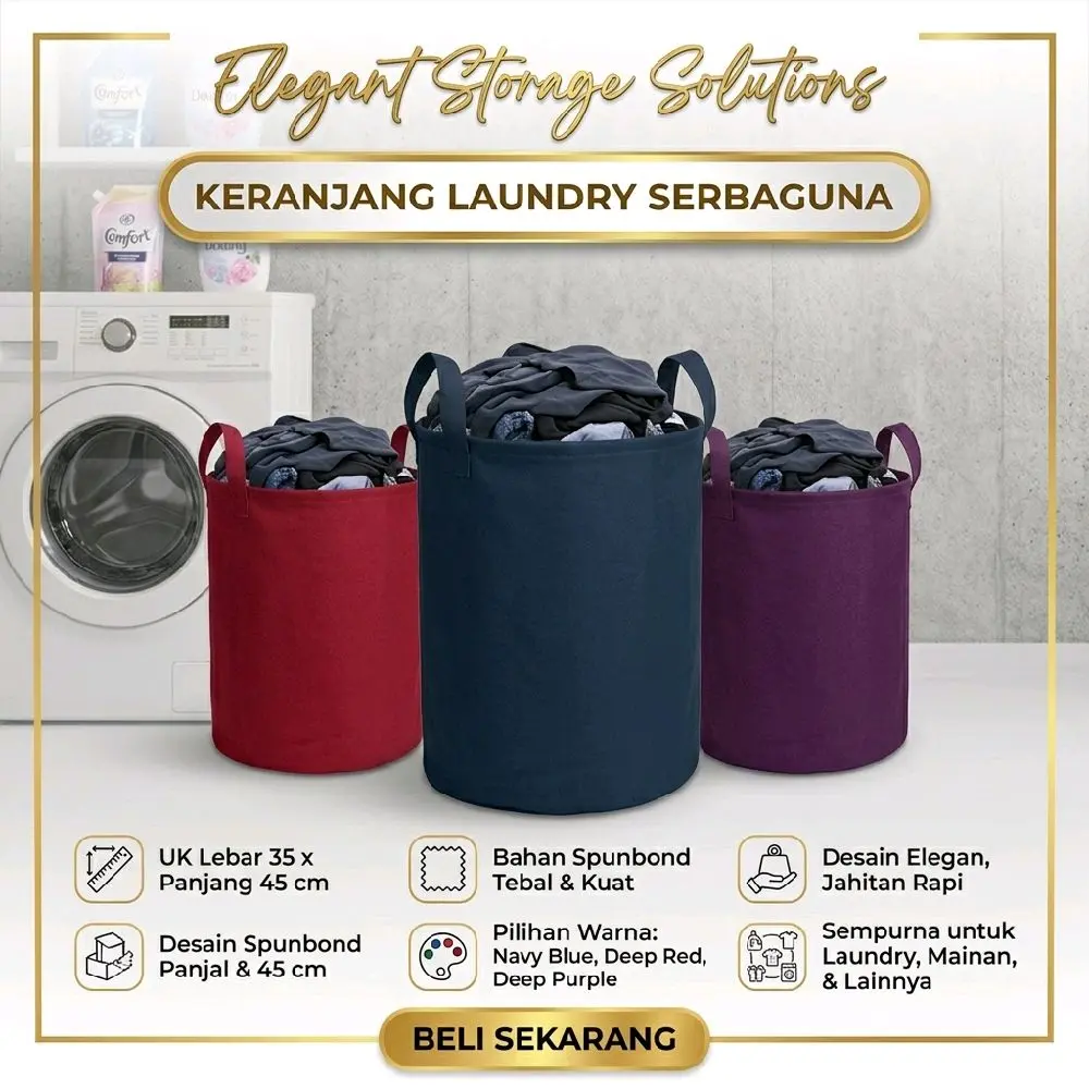 keranjang baju kotor keranjang penyimpanan mainan laundry bag keranjang multifungsi tas murah