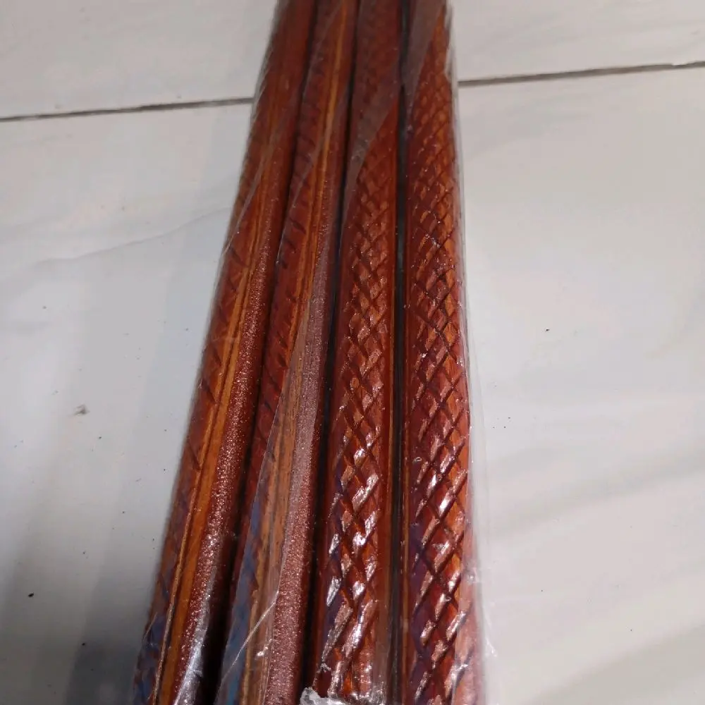Tangkringan Ukir Kombinasi Amplas untuk Sangkar Burung Murai Cucak Ijo Kacer Pentet Ukuran D 1.6cm Panjang 62cm Isi 1pcs burcil grosir bambu