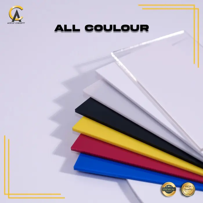 Akrilik /Acrylic Lembaran Bening Atau Putih 3mm Custom Potongan Bebas 1