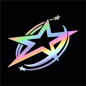 Sticker Motor - Sticker cutting variasi bintang helm motor Stiker cuting berbintang bervariasi helmet kekinian bintang kejora lingkaran