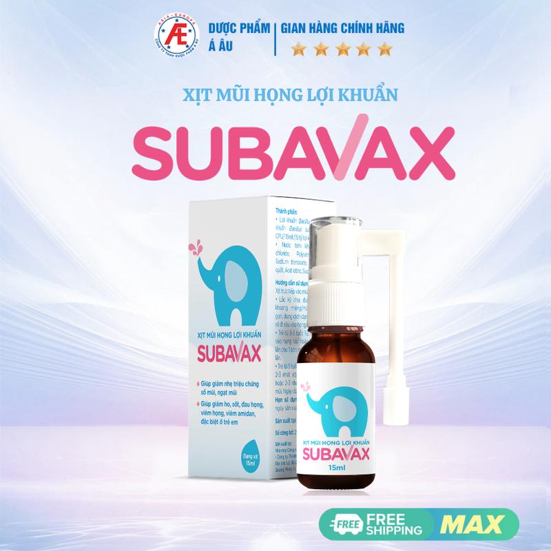 Sản Phẩm Xịt mũi họng lợi khuẩn Subavax (15ml)
