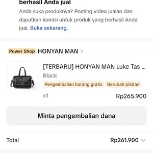 [TERBARU] HONYAN MAN Luke Tas Kantor Pria Totebag Kerja Kulit Sintentis Tas Selempang Pria Kekinian