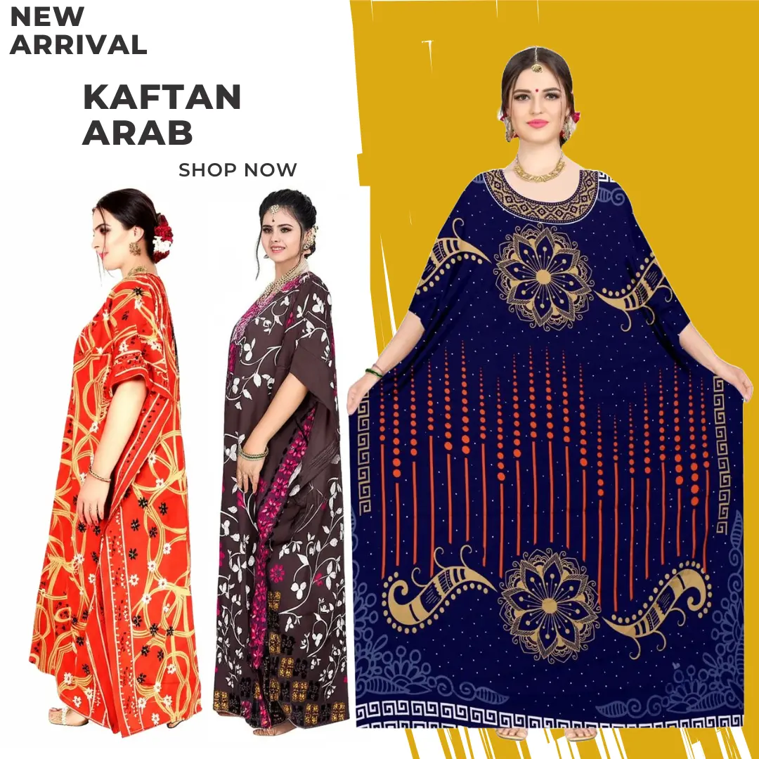 Kaftan Arab Dubai Loose Dress for Women - Perfect for Summer
