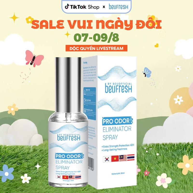 [LIVE SIÊU RẺ_CHÍNH HÃNG]_XNL803 BEUFRESH PRO Xịt Khử Mùi Toàn Thân, Cảm Giác Dễ Chịu, Hỗ Trợ Giảm Thiểu Mồ Hôi, beufresh xịt nách lăn