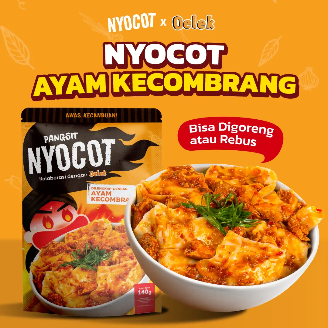 NYOCOT Pangsit Tulang Rangu Ayam Kecombrang Renyah Gurih / Cocok untuk Ngemil / Cemilan Pangsit Chili Oil / Makanan Instant