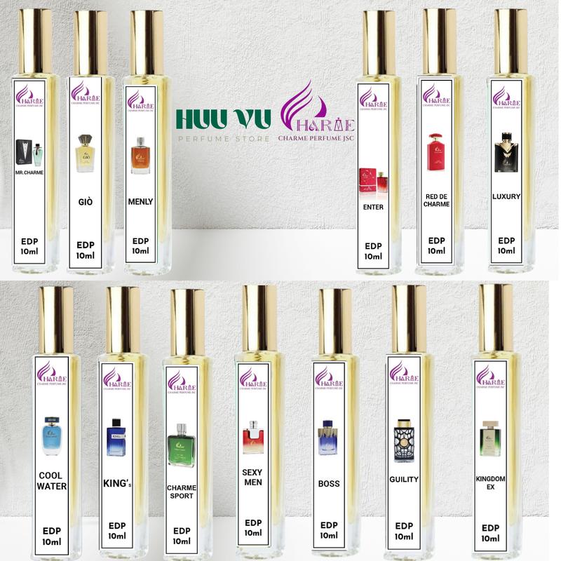 Charme Perfume - Nước Hoa Charme Nam Chiết 10ml phiên bản 2024 Cosmetic Mỹ Phẩm Xịt Thơm