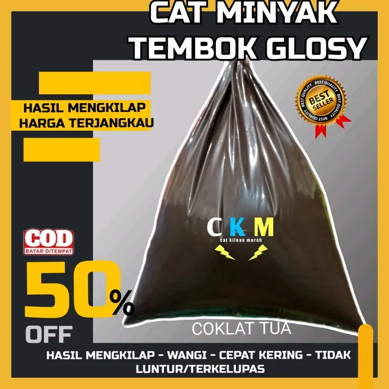 Cat minyak Tembok waterproof  1 kg ckm 11 Paint Filter 5