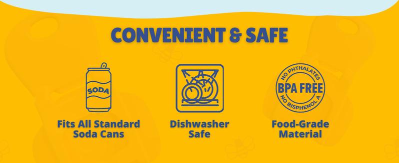 Product Introduction of Complete Cover Easy Tab Opener New and Improved 6PK Beverage Barricade 2.0 by Avant Grub. Colorful Drink Can Protector Cap for Soda, Beer, Coke Shields From Bugs, Bees, Dust at the Party, BBQ, Beach 9