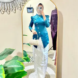 ALEA SONGKET satu set kurung melayu songket termurah baju kondangan wanita kekinian setelan kurung melayu songket viral