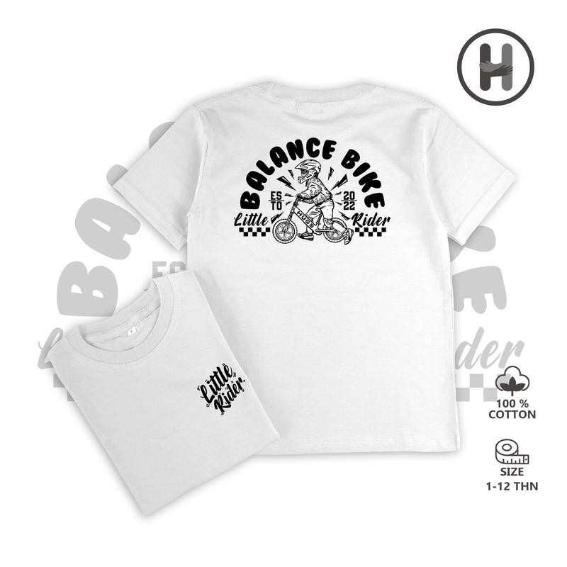kaos anak/baju anak/kaos anak premium/motif balance bike 6