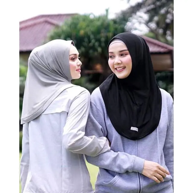Hijab Instan Sporty Size S M L XL Non pad Jilbab Instan Jersey Premium Sport original lestary hijab Volly Bergo Sport Jilbab Tanpa Pet Krudung Khadijah Flow Olahraga Tanpa Busa COD