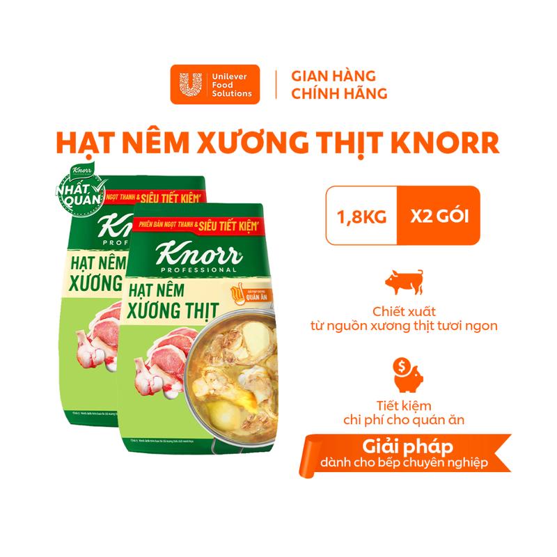 CODCombo 02 Hạt nêm xương thịt Knorr 1.8KG - Giải pháp Ngọt Thanh và Siêu Tiết…