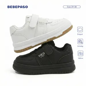BEBEPASO - (29-38) Bastian Sepatu Sneakers Putih Anak Remaja Sepatu Sekolah Fashion